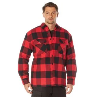 Rothco Buffalo Plaid Quilted Lined Jacket - Red 1