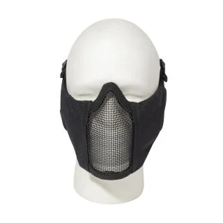 Rothco Steel Half Face Mask With Ear Guard - Black