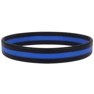 Rothco Silicone Thin Blue Line Bracelet