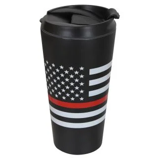 Rothco Thin Red Line Flag Travel Mug