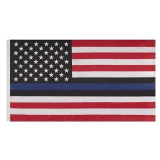 Rothco Red, White, and Blue Thin Blue Line US Flag - 3' X 5'