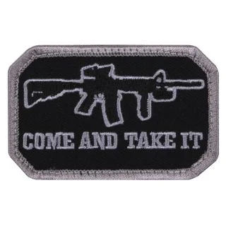 Rothco Come and Take It Morale Patch Black