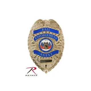 Rothco Deluxe Gold Bail Enforcement Agent Badge