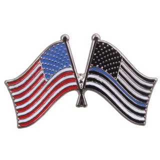 Rothco Thin Blue Line US Flag Pin