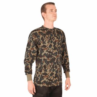 Rothco Long Sleeve Henley T Shirt