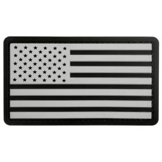Rothco PVC US Flag Patch With Hook Back