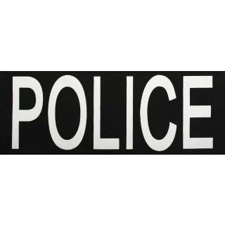 Rothco Police Patch With Hook Back 1