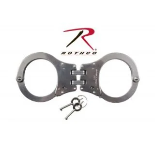 Rothco NIJ Approved Stainless Steel Hinged Handcuffs