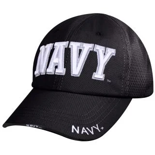 Rothco Navy Mesh Back Tactical Cap - Black