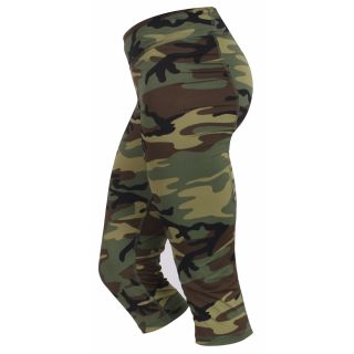 Rothco Womens Camo Workout Performance Capris 1