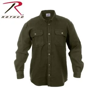 Rothco Heavy Weight Solid Flannel Shirt 1
