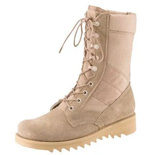Rothco G.I. Type Ripple Sole Desert Tan Jungle Boots - 10 Inch