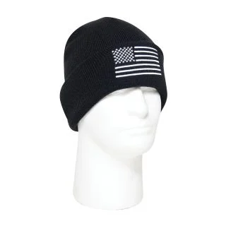 Rothco US Flag Embroidered Fine Knit Watch Cap