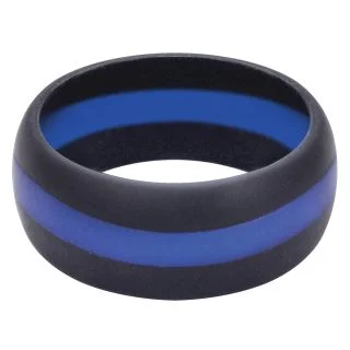 Rothco Thin Blue Line Silicone Ring 1