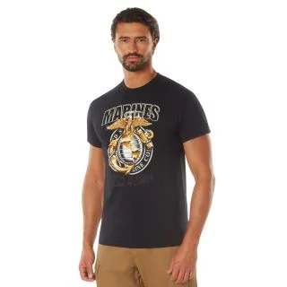 Black Ink Marines First To Fight T-Shirt 1
