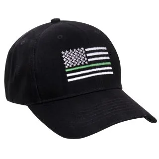 Rothco Thin Green Line Flag Low Pro Cap